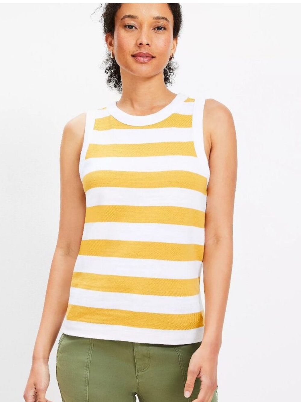 Love Striped  Petite  Tank Top -
